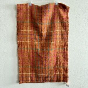 Elegant Plaid Infinity Scarf in Warm Tones